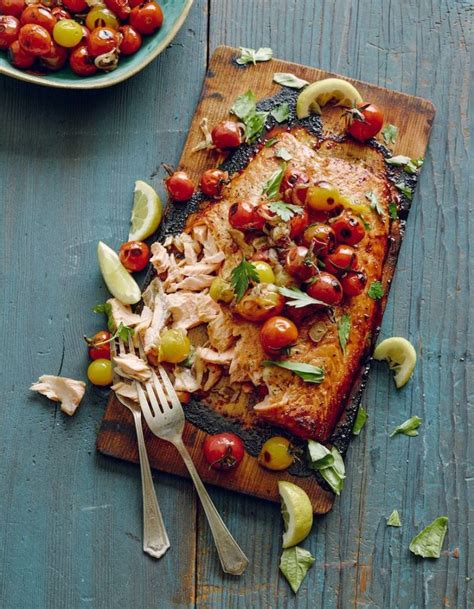 Recipe: Cedar Plank Salmon with Roasted-Tomato Butter